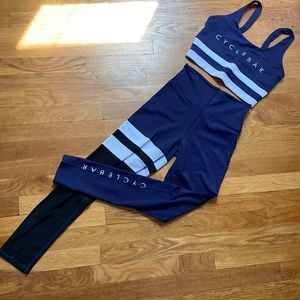 Cyclebar Bodylanguage sports bra and leggings set